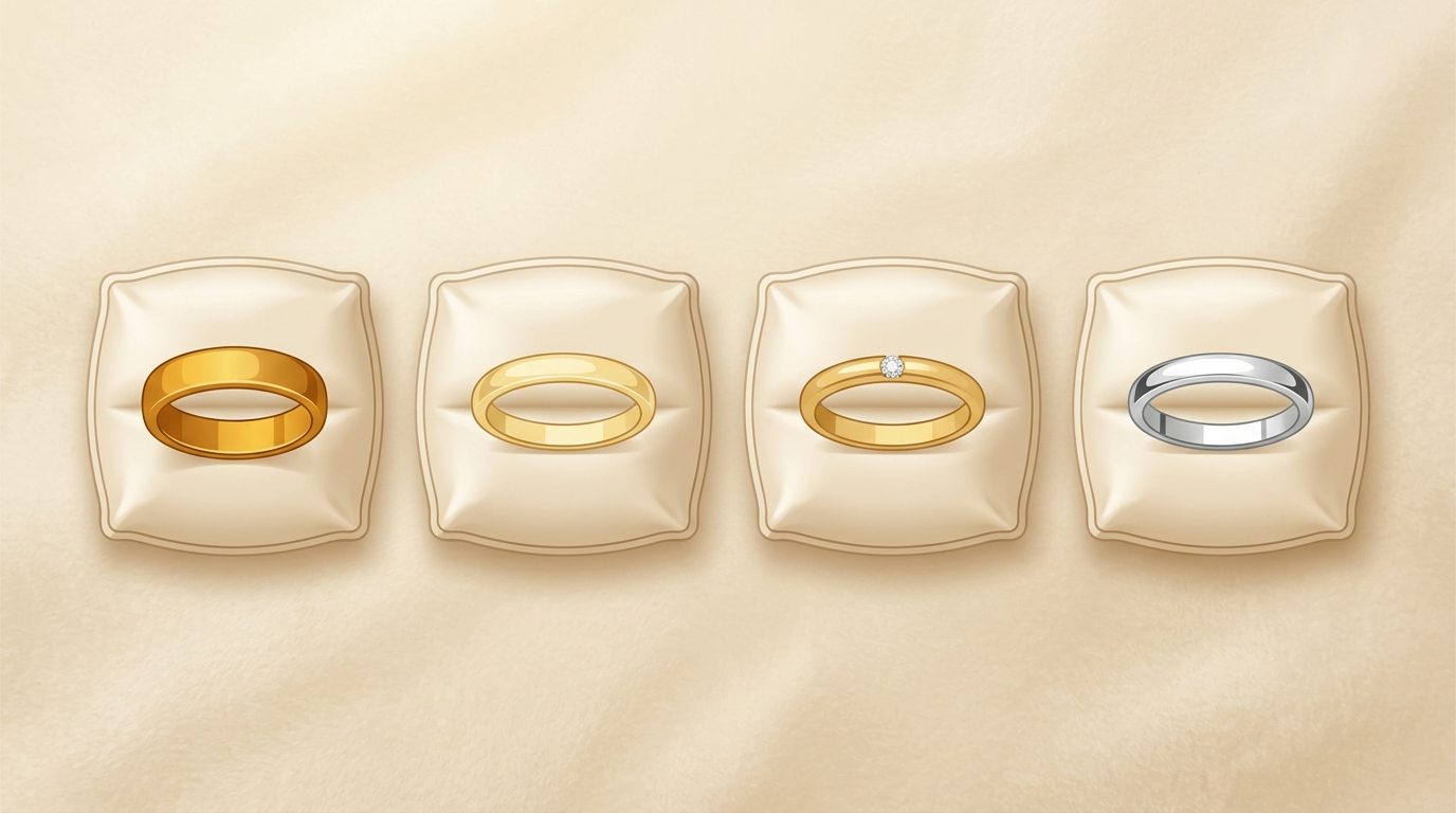 مقارنة مواد الخواتم