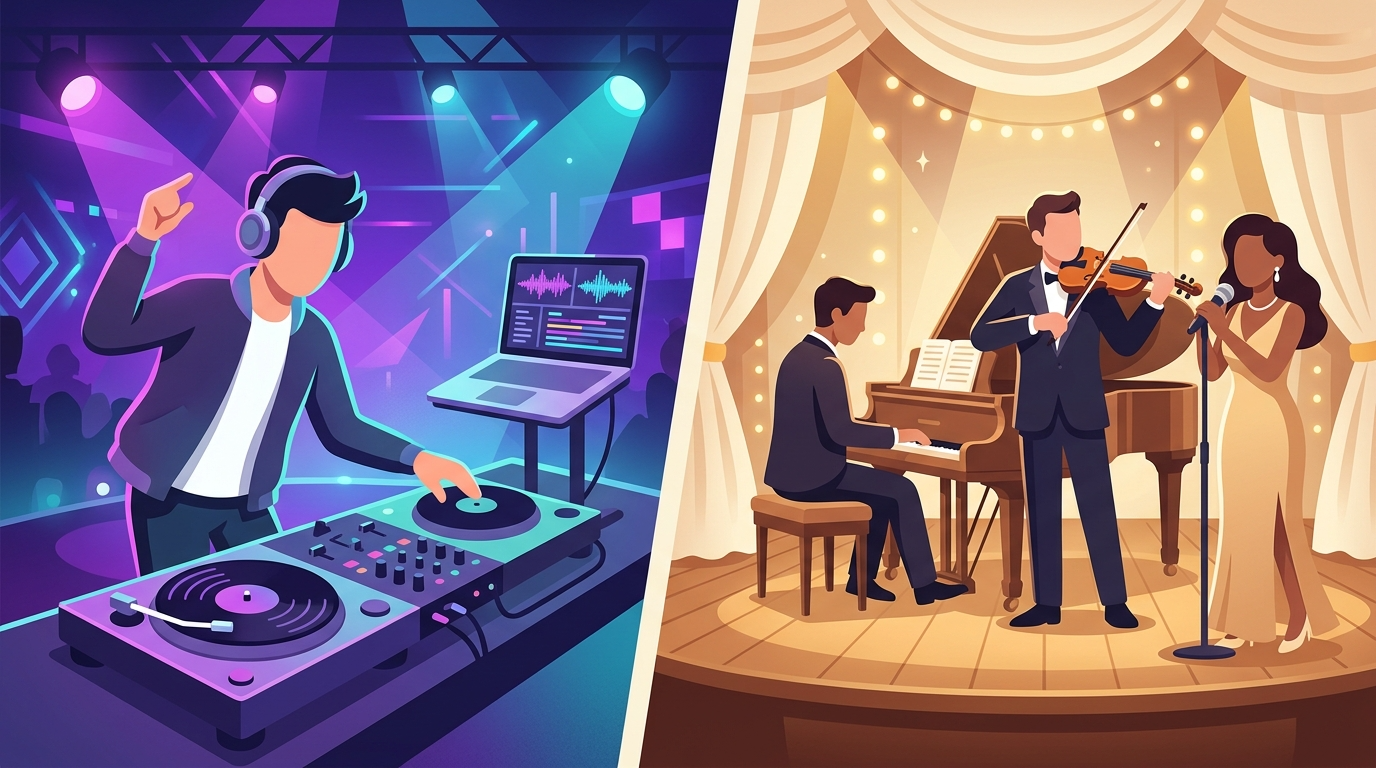 DJ vs 밴드 비교