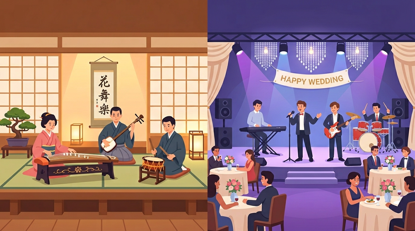 DJとバンドの比較