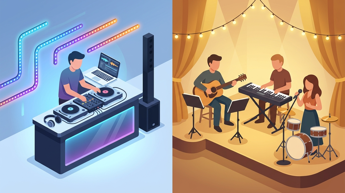 DJ vs band comparison