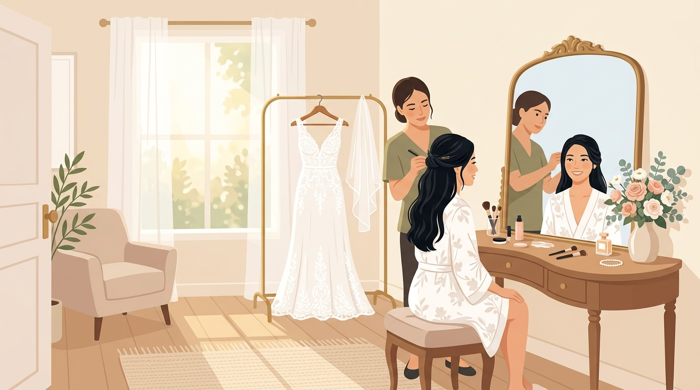 Wedding day timeline