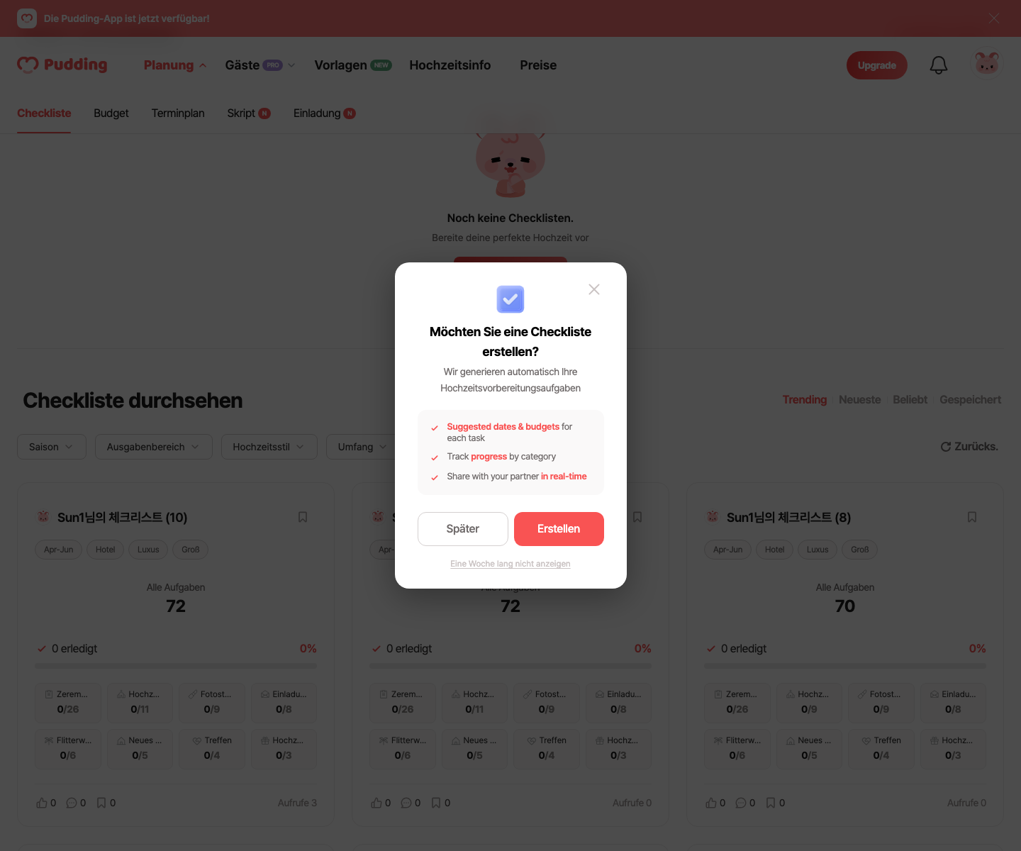 Dashboard-Bildschirm