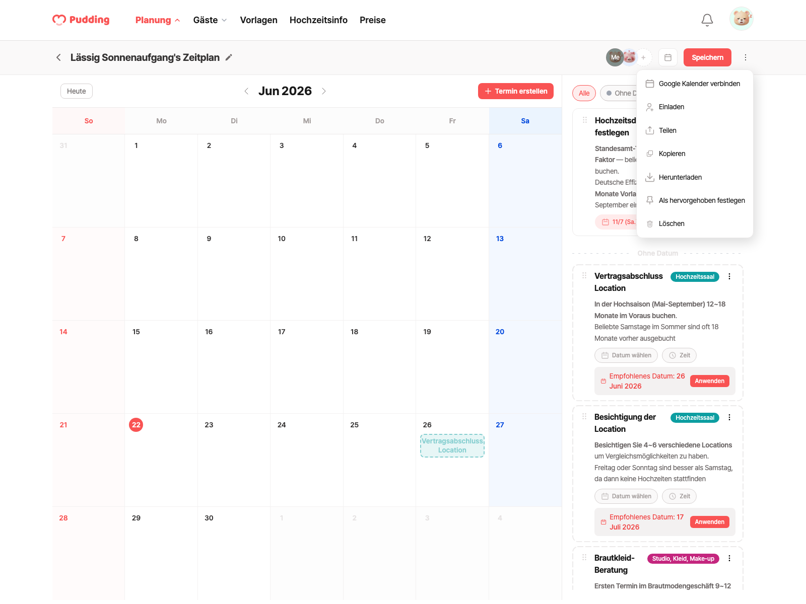 Schedule download modal