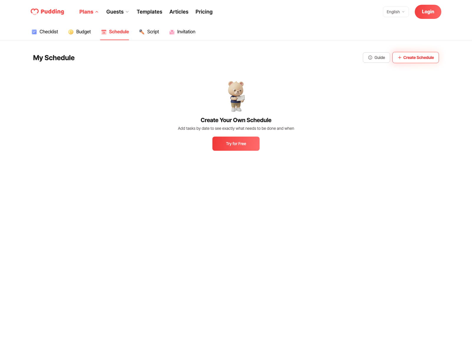 Schedule download modal
