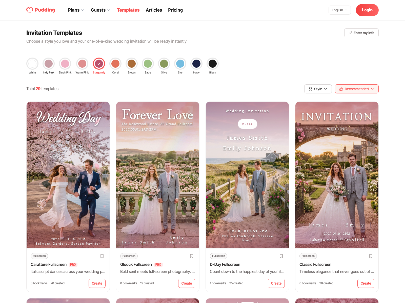 Public template gallery