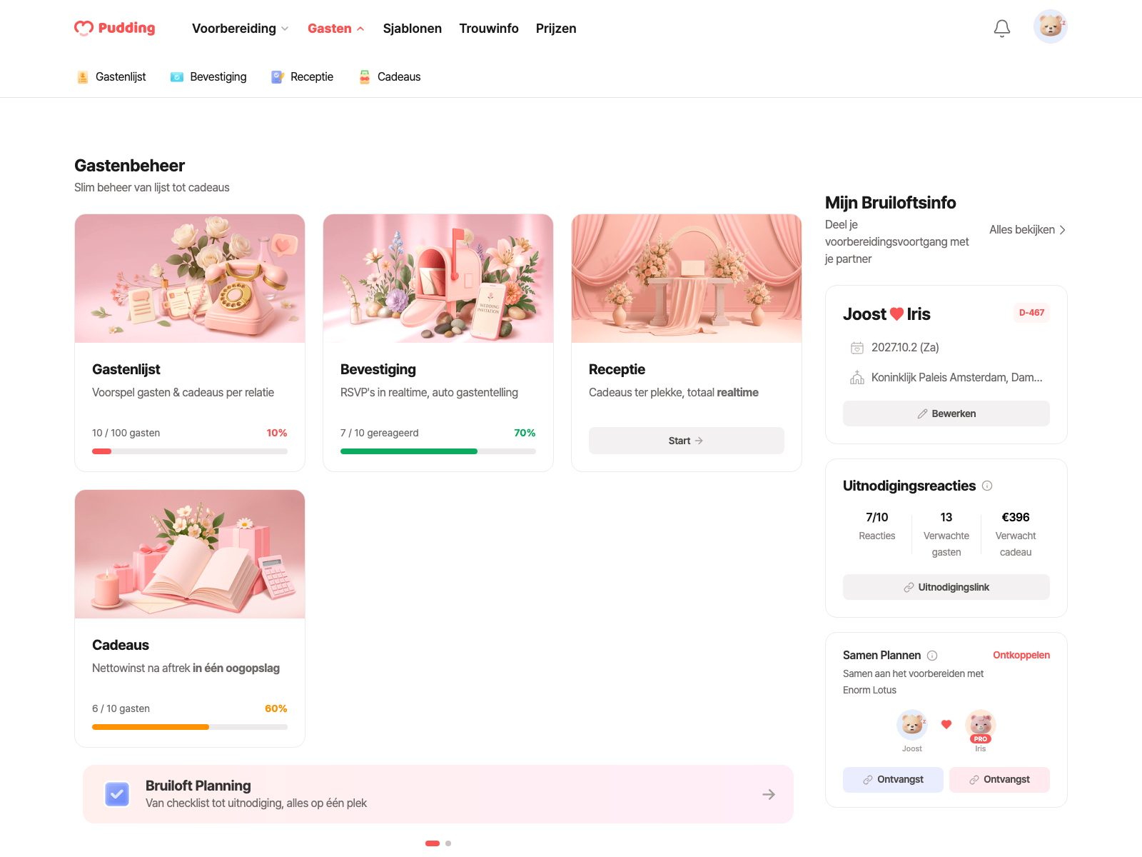 Guests overview