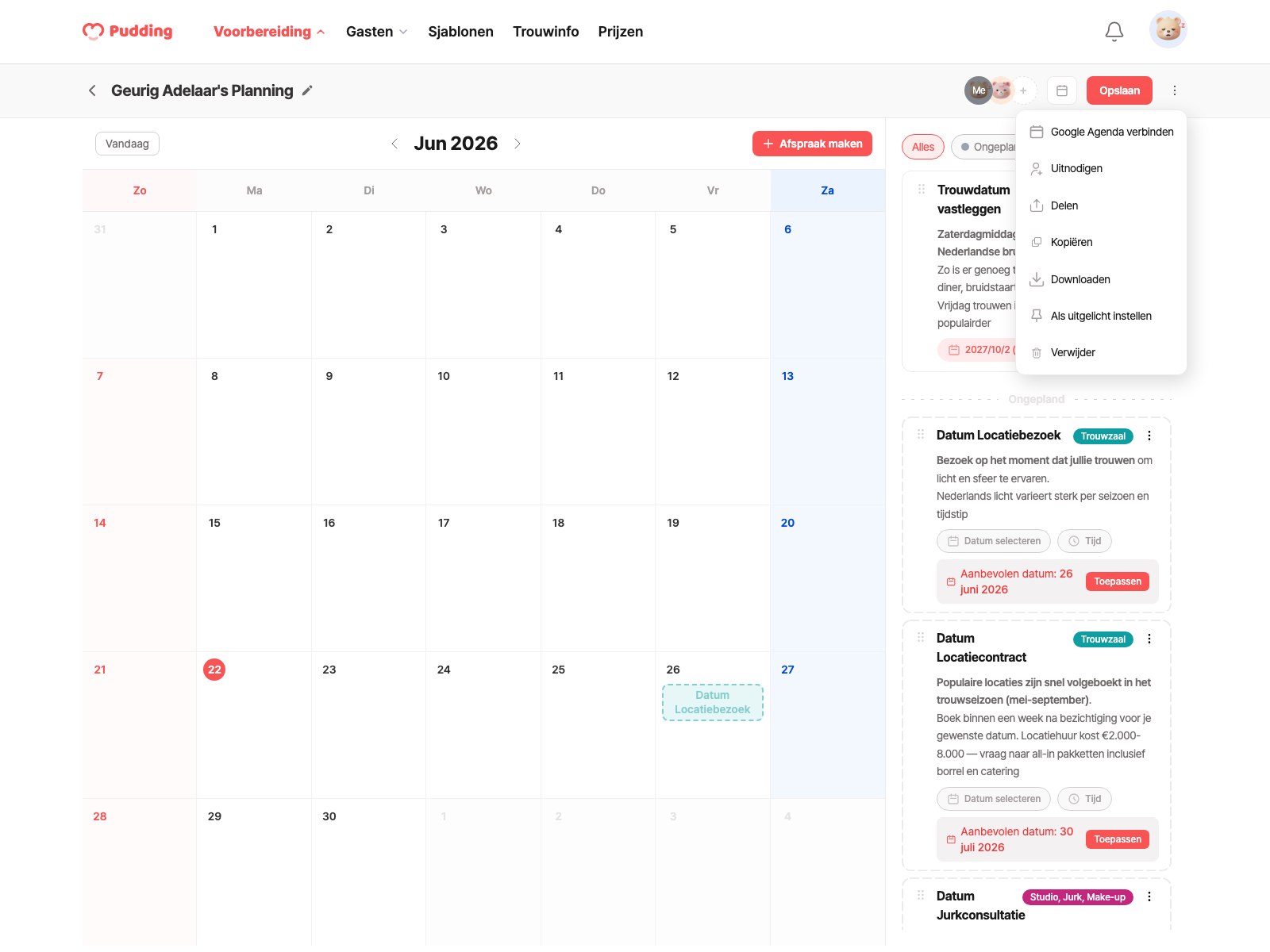 Schedule download modal