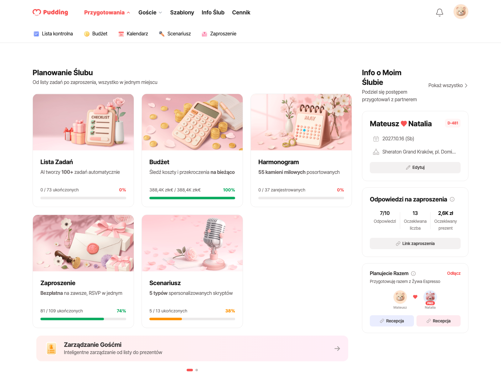 Pudding home page
