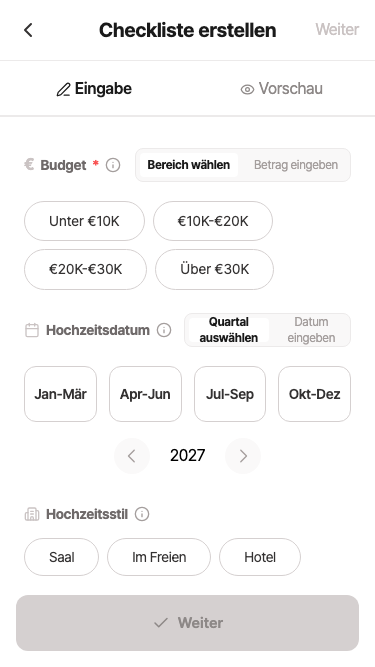 Checkliste