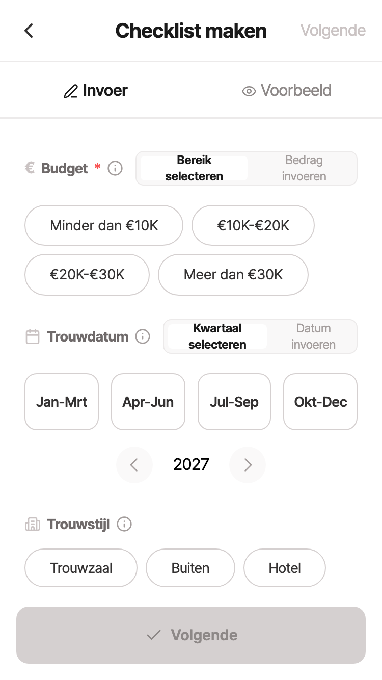 Checklist